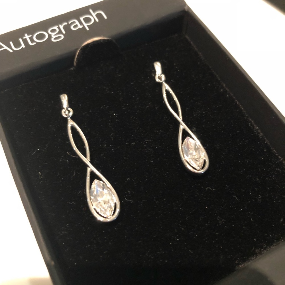 New sterling silver dangle earrings